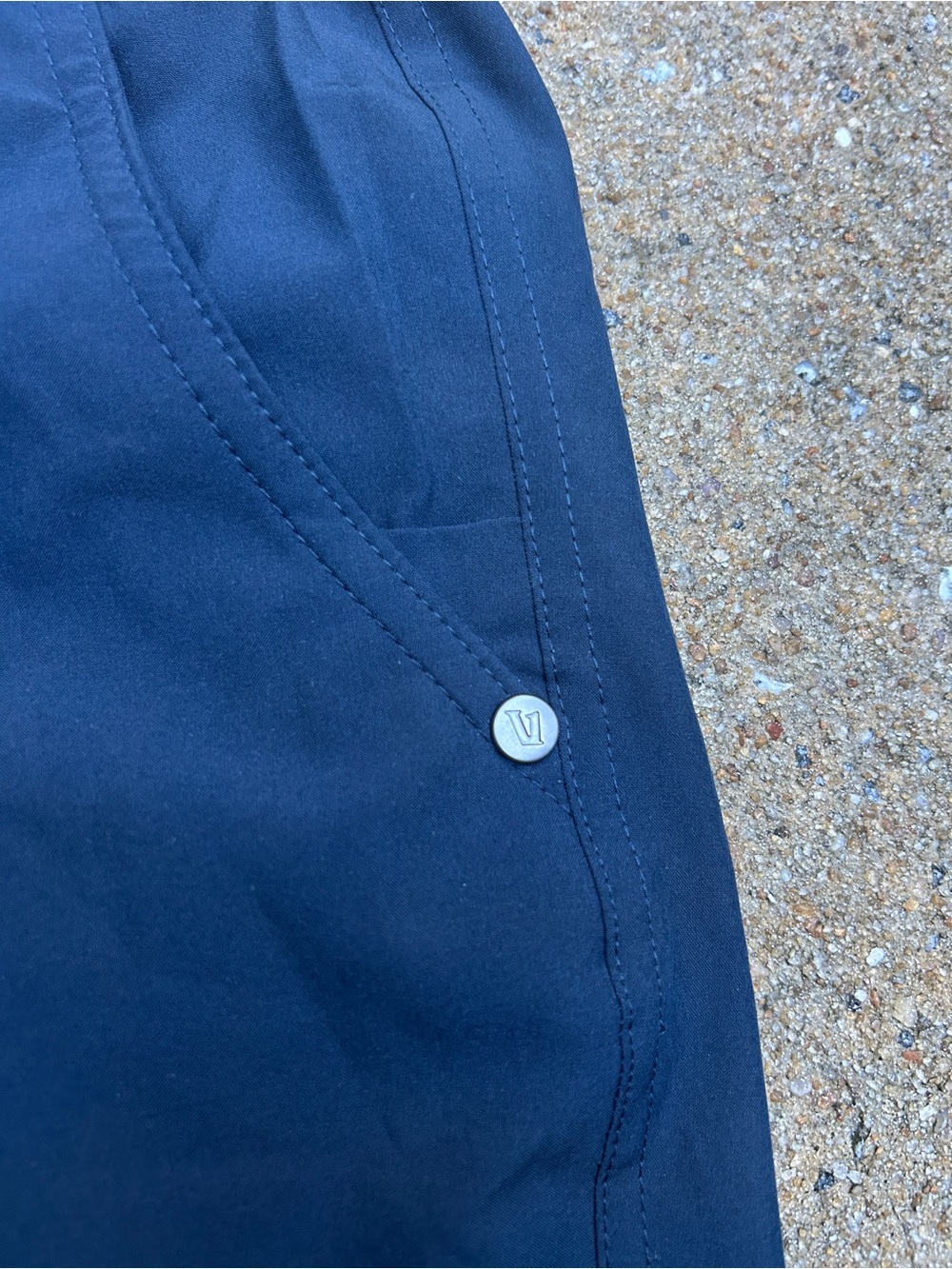 Vuori Men’s Navy Performance Shorts | Drawstring Elastic Waist Size XL - Picture 3 of 9